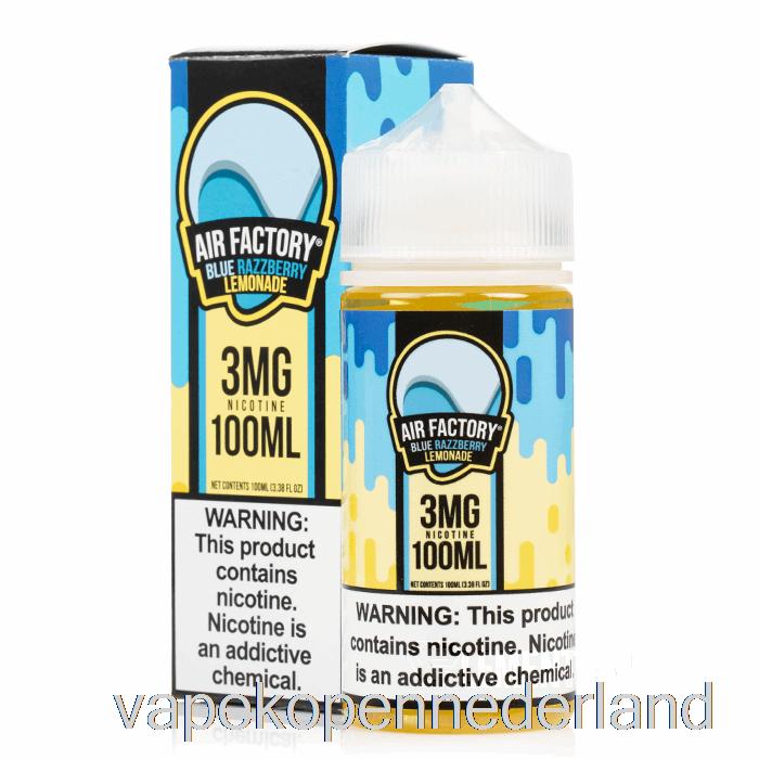 Elektronische Sigaret Vape Blauwe Razzberry Limonade - Luchtfabriek - 100 Ml 6 Mg